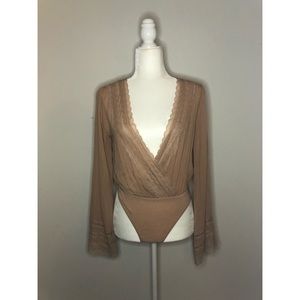 Forever 21 Small Nude Bodysuit